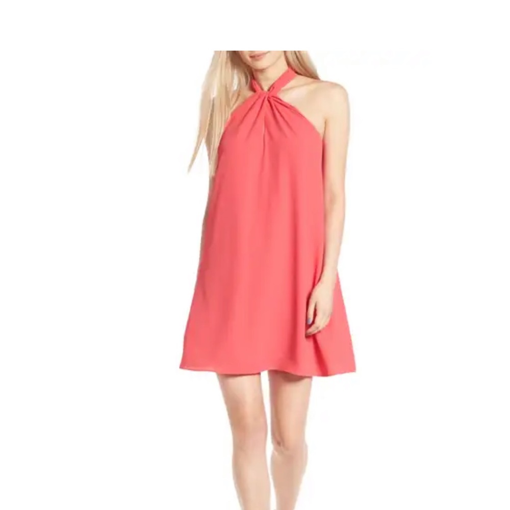 Soprano knotted high neck shift dress